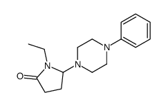 1-ethyl-5-(4-phenylpiperazin-1-yl)pyrrolidin-2-one Structure