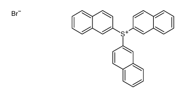 trinaphthalen-2-ylsulfanium,bromide Structure
