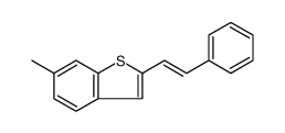 Benzo[b]thiophene, 6-methyl-2-(2-phenylethenyl)结构式