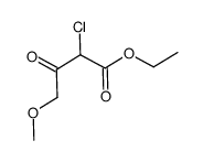 ethyl 2-chloro-4-methoxy-3-oxobutanoate Structure