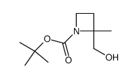 1-(tert-butoxycarbonyl)-2-(hydroxymethyl)-2-methylazetidine structure