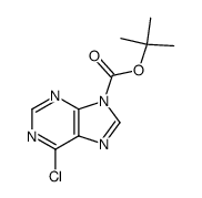 6-chloro-9-Boc-9H-purine结构式