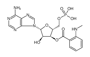 5'-Adenylic acid, 3'-[2-(methylamino)benzoate] Structure