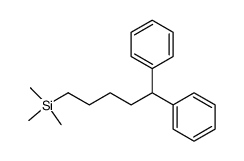 (5,5-diphenylpentyl)trimethylsilane Structure