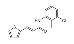 2-Propenamide, N-(3-chloro-2-methylphenyl)-3-(2-thienyl)-, (2E)结构式
