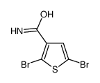 2,5-dibromothiophene-3-carboxamide结构式