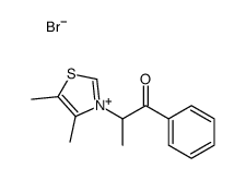 2-(4,5-dimethyl-1,3-thiazol-3-ium-3-yl)-1-phenylpropan-1-one,bromide Structure