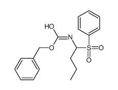 benzyl N-[1-(benzenesulfonyl)butyl]carbamate结构式
