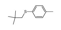 neopentyl p-tolyl sulfide结构式