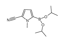 diisopropyl (5-cyano-1-methyl-1H-pyrrol-2-yl)boronate Structure