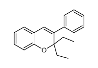 2,2-diethyl-3-phenylchromene Structure