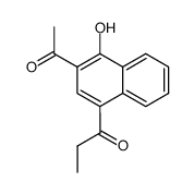 1-(3-acetyl-4-hydroxy-[1]naphthyl)-propan-1-one Structure