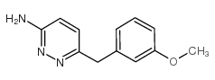 6-[(3-甲氧基苯基)甲基]-3-氨基哒嗪结构式