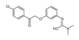 3-[3-[2-(4-chlorophenyl)-2-oxoethoxy]phenyl]-1,1-dimethylurea Structure