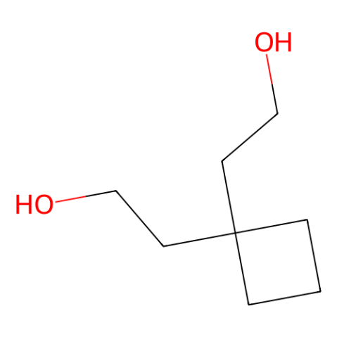 2,2-(环丁烷-1,1-二基)二乙醇结构式