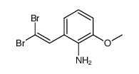 2-(2,2-dibromo-vinyl)-6-methoxy-phenylamine结构式