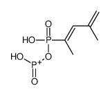 hydroxy-[hydroxy(4-methylpenta-2,4-dien-2-yl)phosphoryl]oxy-oxophosphanium结构式