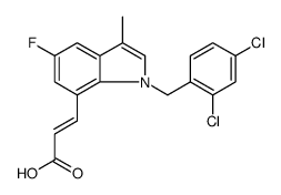 2-Propenoic acid, 3-[1-[(2,4-dichlorophenyl)methyl]-5-fluoro-3-methyl-1H-indol-7-yl]-, (2E) Structure