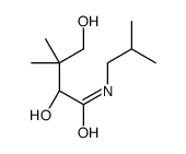 (2R)-2,4-dihydroxy-3,3-dimethyl-N-(2-methylpropyl)butanamide结构式
