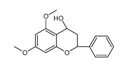 (2R,4R)-5,7-dimethoxy-2-phenyl-3,4-dihydro-2H-chromen-4-ol结构式