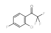 1-(2-CHLORO-4-FLUORO-PHENYL)-2,2,2-TRIFLUORO-ETHANONE结构式