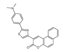 2-[2-(4-Dimethylamino-phenyl)-thiazol-4-yl]-benzo[f]chromen-3-one结构式
