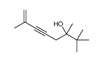 2,2,3,7-tetramethyloct-7-en-5-yn-3-ol结构式