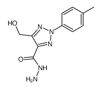 2-(p-tolyl)-4-(hydroxymethyl)-1,2,3-triazole-5-carboxylic acid 5-hydrazide结构式