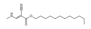 dodecyl (E)-2-cyano-3-(methylamino)prop-2-enoate结构式
