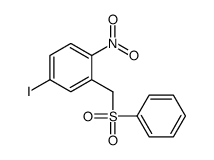 2-(benzenesulfonylmethyl)-4-iodo-1-nitrobenzene结构式