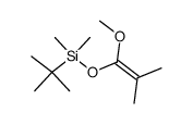 tert-butyl((1-methoxy-2-methylprop-1-en-1-yl)oxy)dimethylsilane结构式