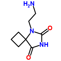 5-(2-Aminoethyl)-5,7-diazaspiro[3.4]octane-6,8-dione结构式