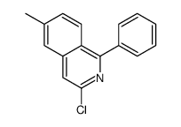 3-chloro-6-methyl-1-phenylisoquinoline Structure