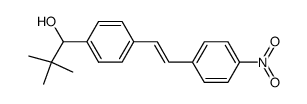 (E)-2,2-dimethyl-1-<4'-(4''-nitrostyryl)phenyl>-1-propanol Structure
