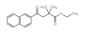 ETHYL 2,2-DIMETHYL-4-(2-NAPHTHYL)-4-OXOBUTYRATE结构式