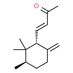 [1alpha(E),3beta]-4-(2,2,3-trimethyl-6-methylenecyclohexyl)but-3-en-2-one结构式