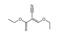 O-ethyl 2-cyano-3-ethoxyprop-2-enethioate结构式