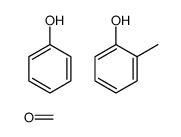 间甲酚与对甲酚和苯酚甲醛树脂的聚合物结构式