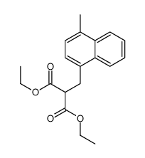 diethyl 2-[(4-methylnaphthalen-1-yl)methyl]propanedioate Structure