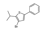 3-bromo-5-phenyl-2-propan-2-ylthiophene Structure