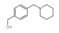 4-(1-Piperidinylmethyl)benzenemethanol Structure