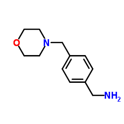 4-(吗啉-4-基甲基)苄胺结构式