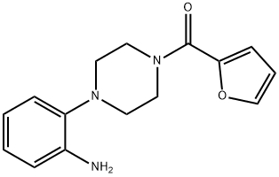 2-[4-(furan-2-carbonyl)piperazin-1-yl]aniline Structure