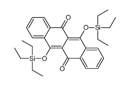 6,12-bis(triethylsilyloxy)tetracene-5,11-dione结构式