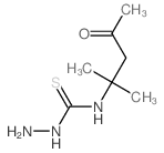 1-amino-3-(2-methyl-4-oxo-pentan-2-yl)thiourea structure