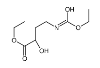 ethyl (2S)-4-(ethoxycarbonylamino)-2-hydroxybutanoate结构式