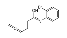 N-(2-bromophenyl)hexa-4,5-dienamide结构式