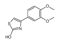 4-(3,4-DIMETHOXYPHENYL)-2(3H)-THIAZOLONE结构式