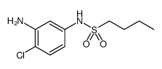 1-Butanesulfonamide, N-(3-amino-4-chlorophenyl) Structure