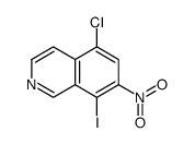 Isoquinoline, 5-chloro-8-iodo-7-nitro Structure
